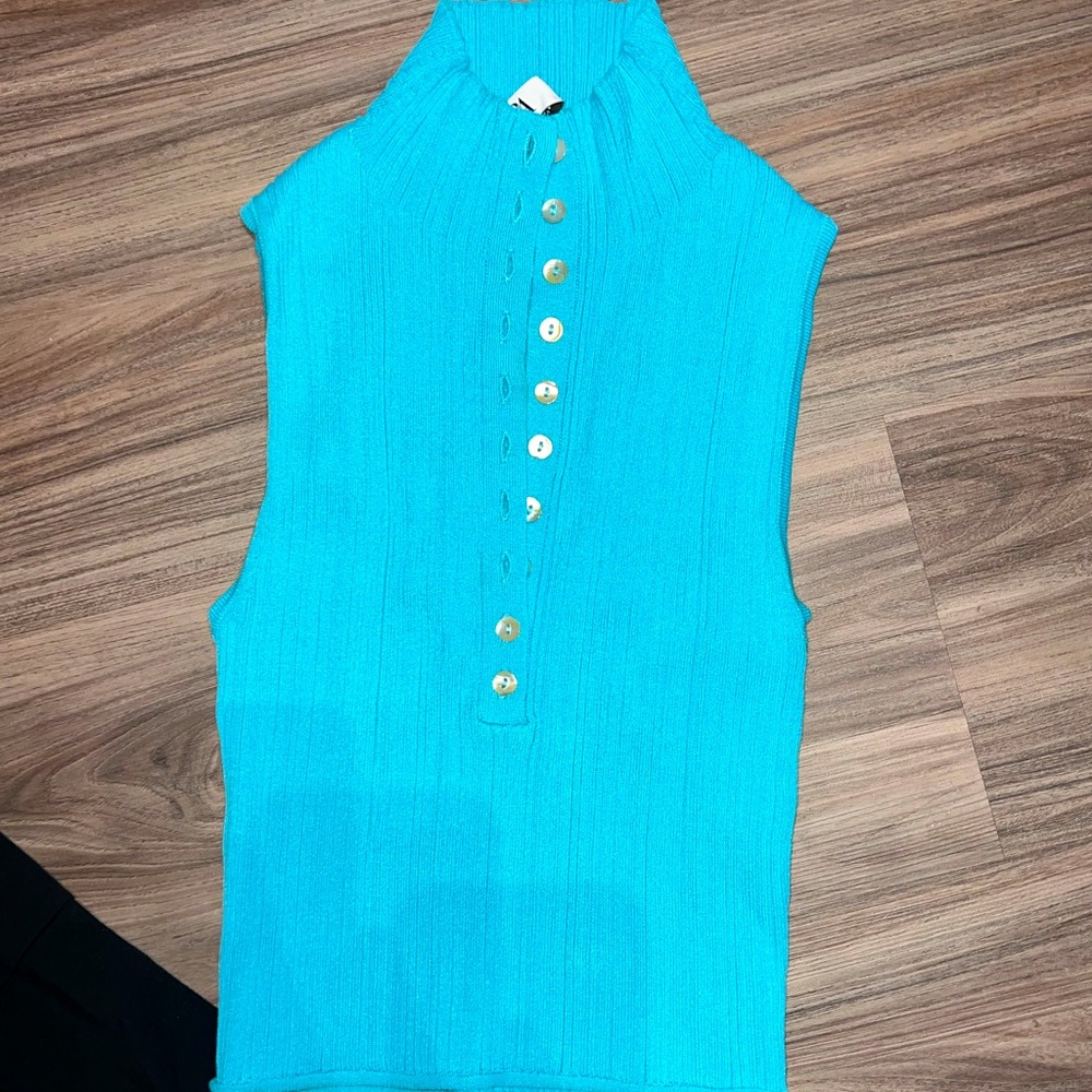 Zara teal shirt